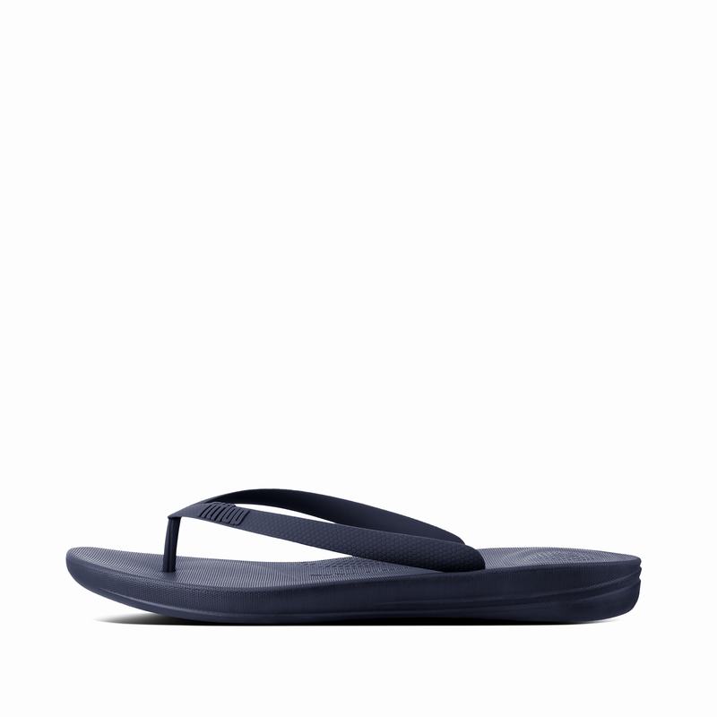 FitFlop Iqushion Rubber Schwarz - FitFlop Flip Flops Herren Sale [ATBE-75369]